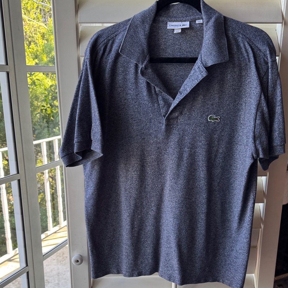 Lacoste Men's Charcoal Polo Shirt